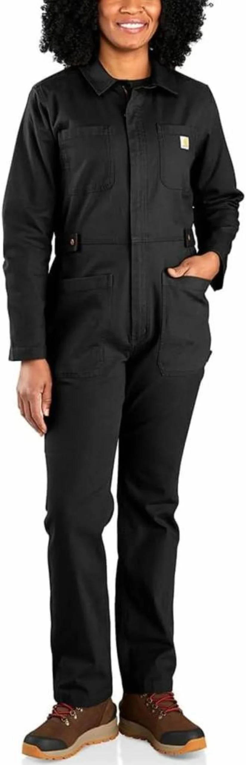 Carhartt Women's Rugged Flex Relaxed Fit Canvas Coverall Work Jumpsuit Durable Overalls