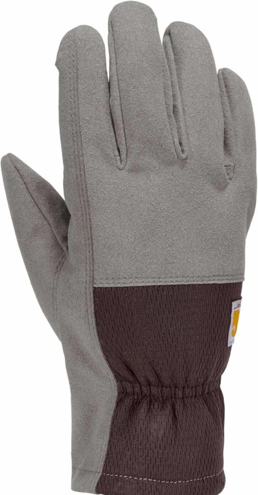 Carhartt Women's Stretch Knit Gloves with Synthetic Suede for Comfort and Durability