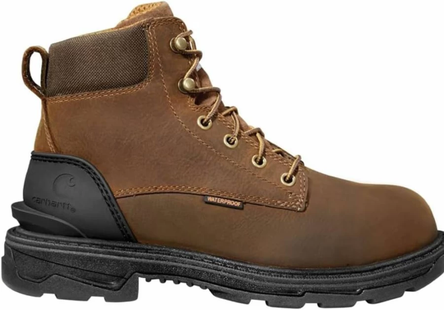 Carhartt Men's Ironwood Waterproof 6-Inch Soft Toe Work Boots - Durable Safety Footwear for Tough Jobs