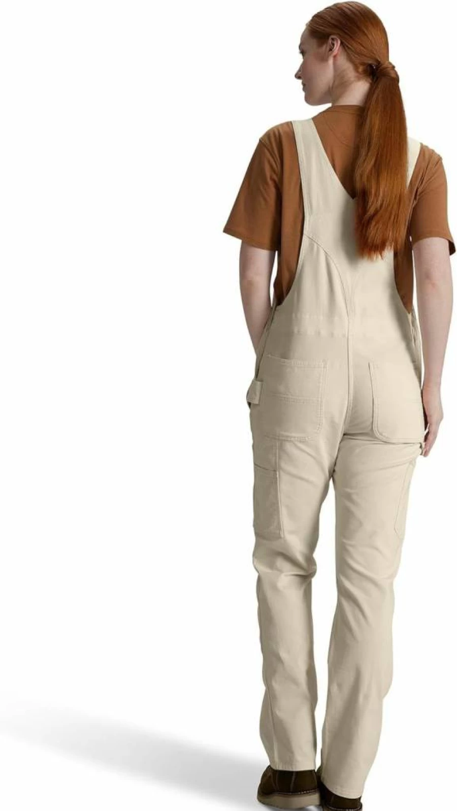 Carhartt Women's Rugged Flex Loose Fit Canvas Bib Overalls - Durable Undyed Workwear