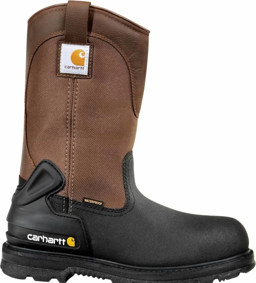 Carhartt Men's 11-Inch Steel Toe Insulated Work Boots - Brown, Size 8.5 D, Durable Safety Footwear