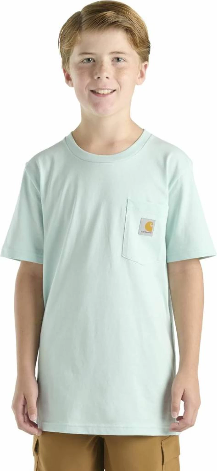 Carhartt Unisex Kids' Short-Sleeve Pocket T-Shirt - Durable Ca6655 Casual Tee for Children