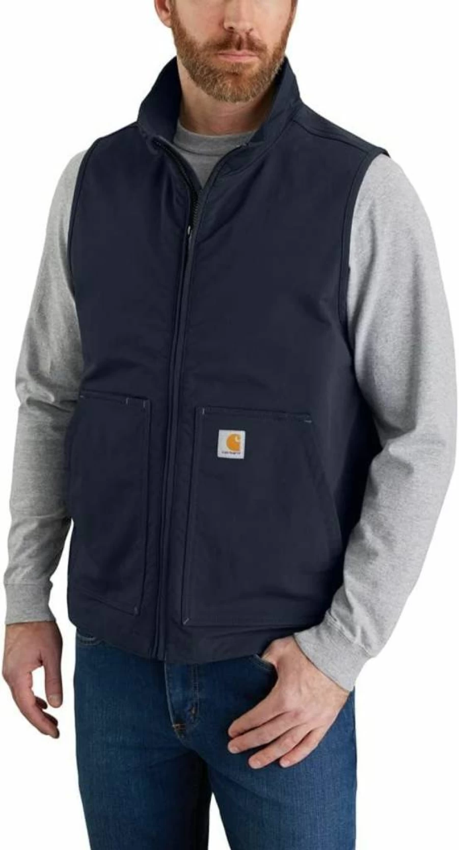 Carhartt Men's Super Dux Lightweight Softshell Vest - Relaxed Fit, Durable Workwear for Outdoor Activities