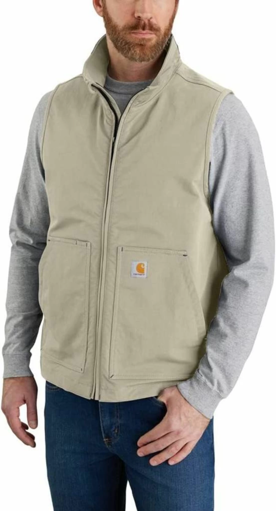 Carhartt Men's Super Dux Lightweight Softshell Vest - Relaxed Fit, Durable Workwear for Outdoor Activities