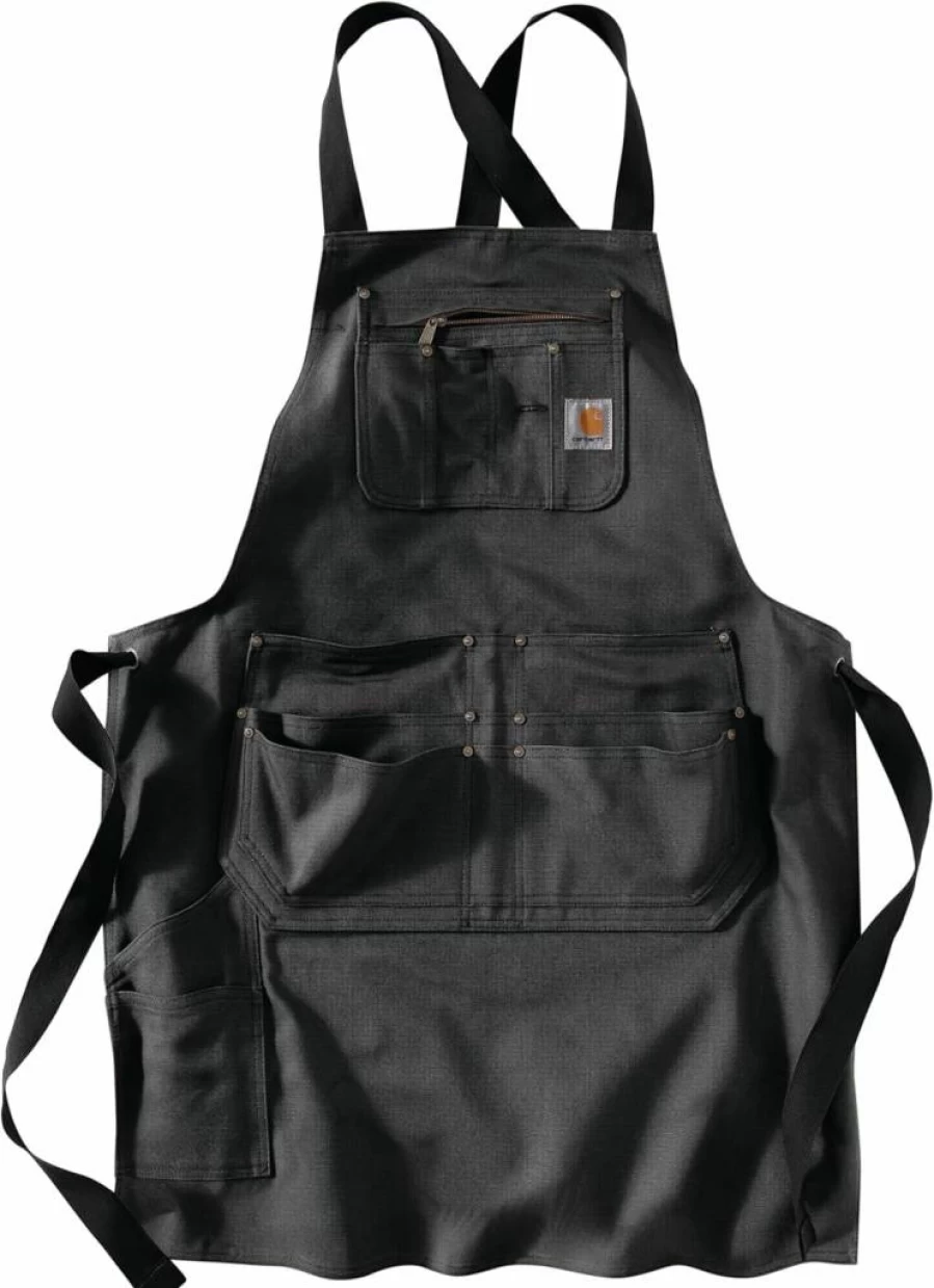 Carhartt Men's Heavy Duty Firm Duck Work Apron - Durable Utility Apron for Professionals