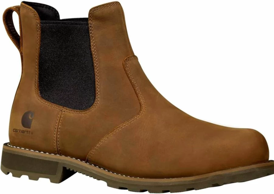 Carhartt Unisex Waterproof Steel Toe Chelsea Work Boots for Men and Women