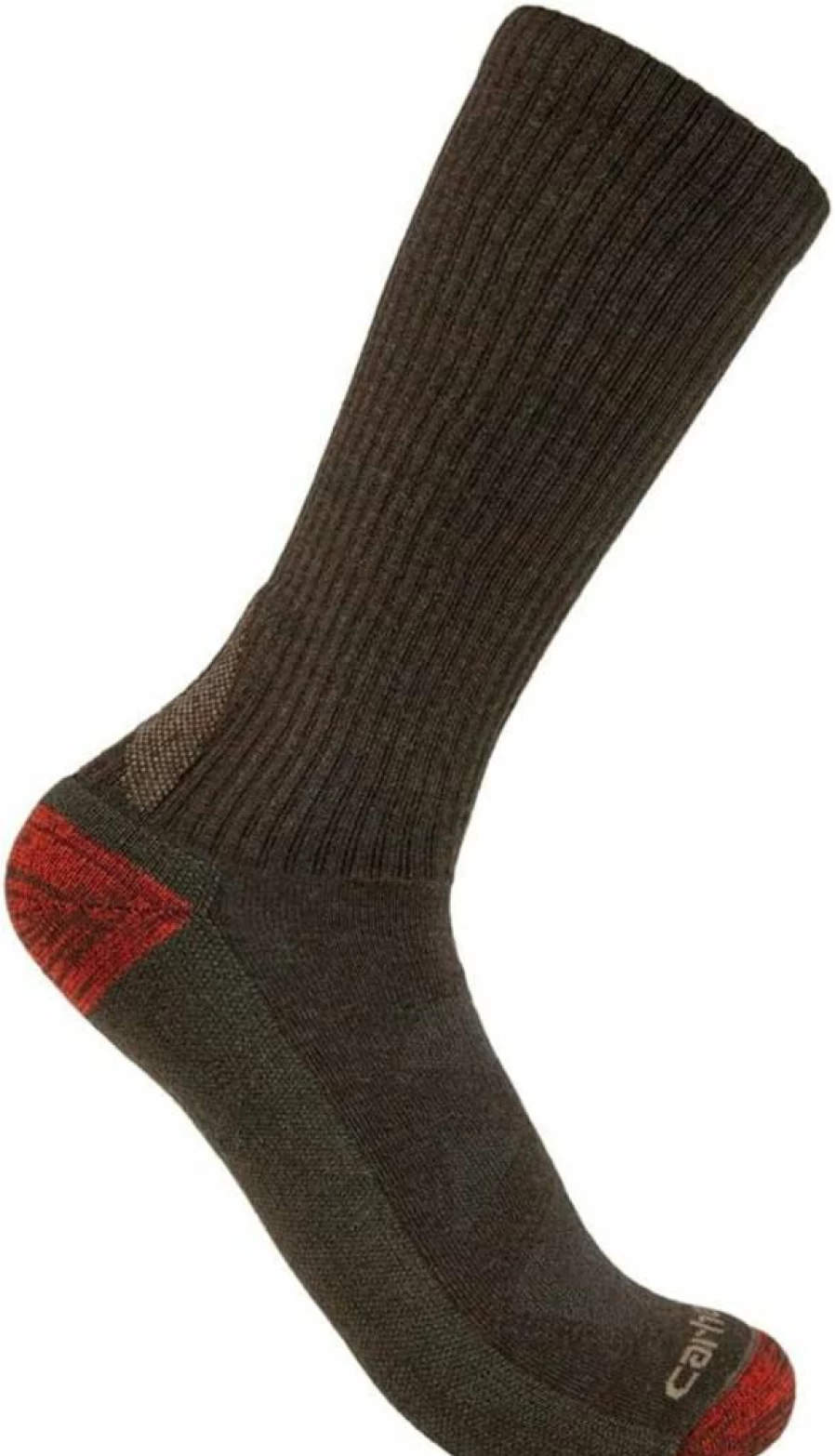 Carhartt Men's Midweight Merino Wool Boot Socks - Durable Work & Outdoor Socks