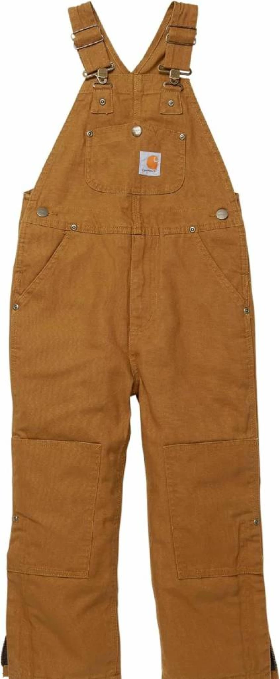 Carhartt Boys' Washed Duck Bib Overalls CM8603 Durable Workwear for Kids