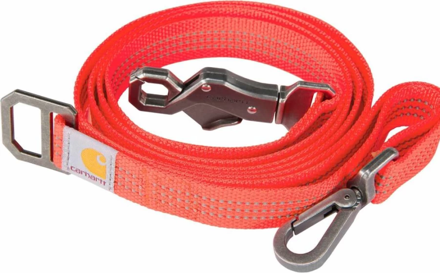 Carhartt Tradesman Leash for Dogs - Large Size - Durable Black Nylon Pet Lead