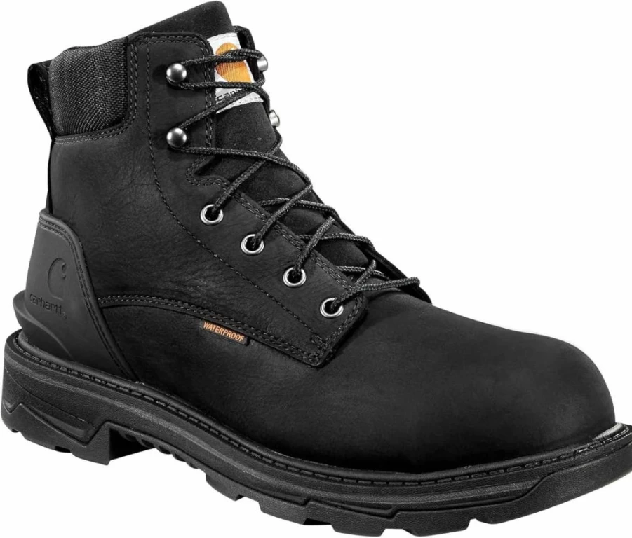 Carhartt Men's Ironwood Waterproof 6-Inch Soft Toe Work Boots - Durable Safety Footwear for Construction & Outdoor Use
