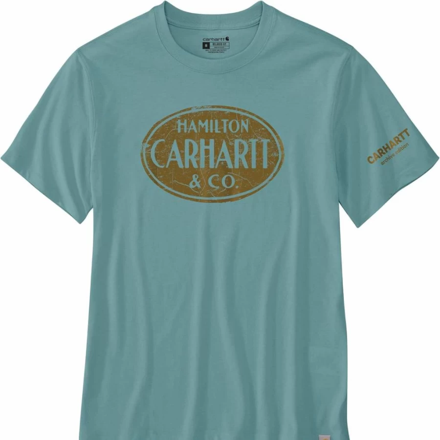 Carhartt Men's Relaxed Fit Short-Sleeve Hamilton Graphic T-Shirt - Lightweight Casual Tee