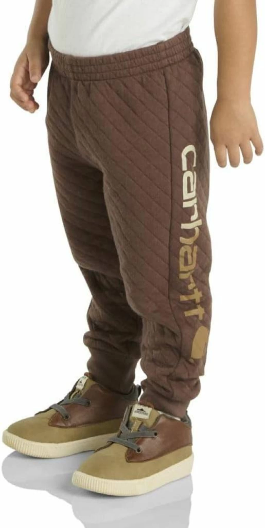 Carhartt Boys' CK8449 Quilted Jersey Logo Sweatpants - Comfortable Kids' Athletic Pants