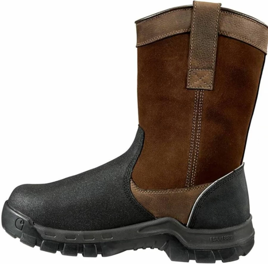Carhartt Men's 11-Inch Wellington Waterproof Steel Toe Work Boot with Metguard Protection