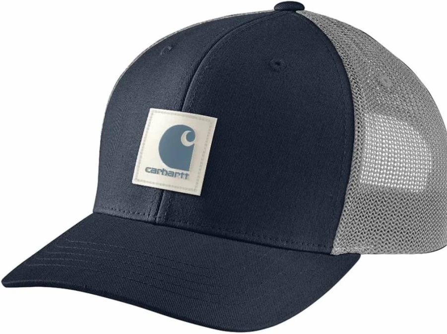 Carhartt Men's Rugged Flex Twill Cap with Mesh Back and Logo Patch