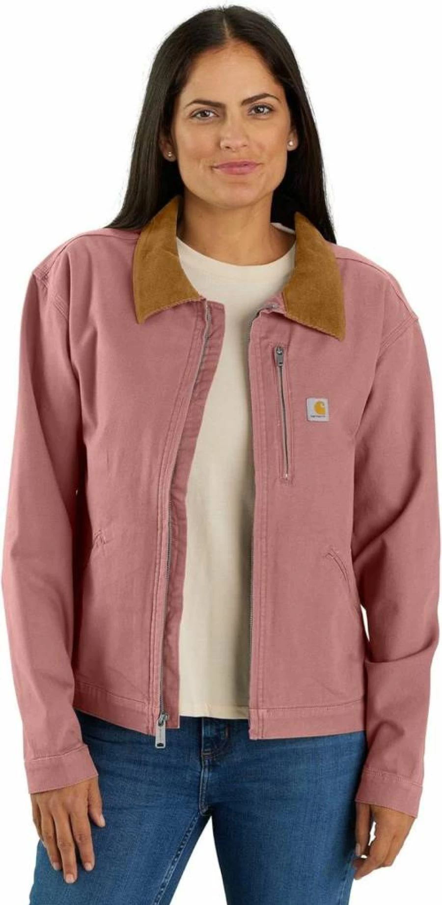 Carhartt Women's Rugged Flex Canvas Detroit Jacket - Loose Fit Workwear Coat for Women