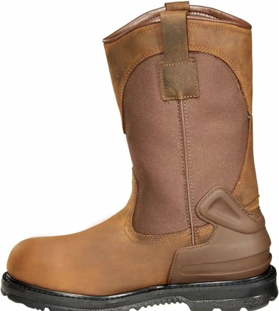 Carhartt Men's 11-Inch Waterproof Wellington Pull-On Work Boot - Durable Heritage Style