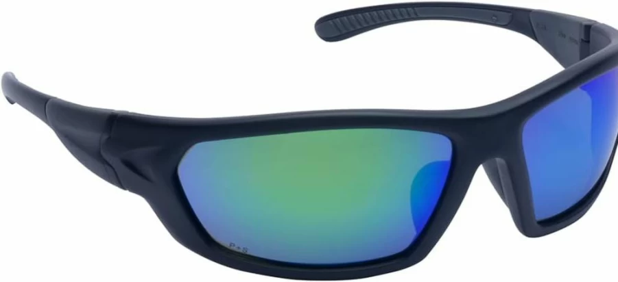 Carhartt Carbondale CHB291 Polarized Sunglasses with Antique Mirror Lens - One Size Fits All - Black