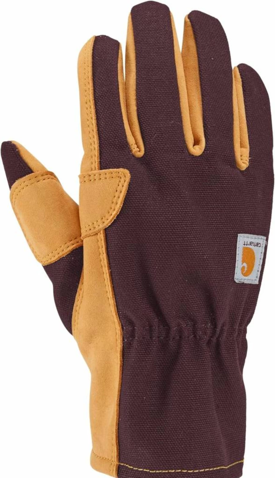 Carhartt Women's Duck Synthetic Leather Work Gloves with Open Cuff - Durable & Flexible