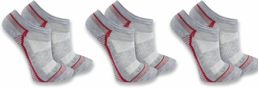 Carhartt Women's Force Midweight Low Cut Socks 3-Pack - Durable Work Socks for Women