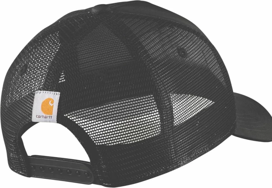 Carhartt Men's Rugged Flex Twill Cap with Mesh Back and Script Patch - Durable Work Hat