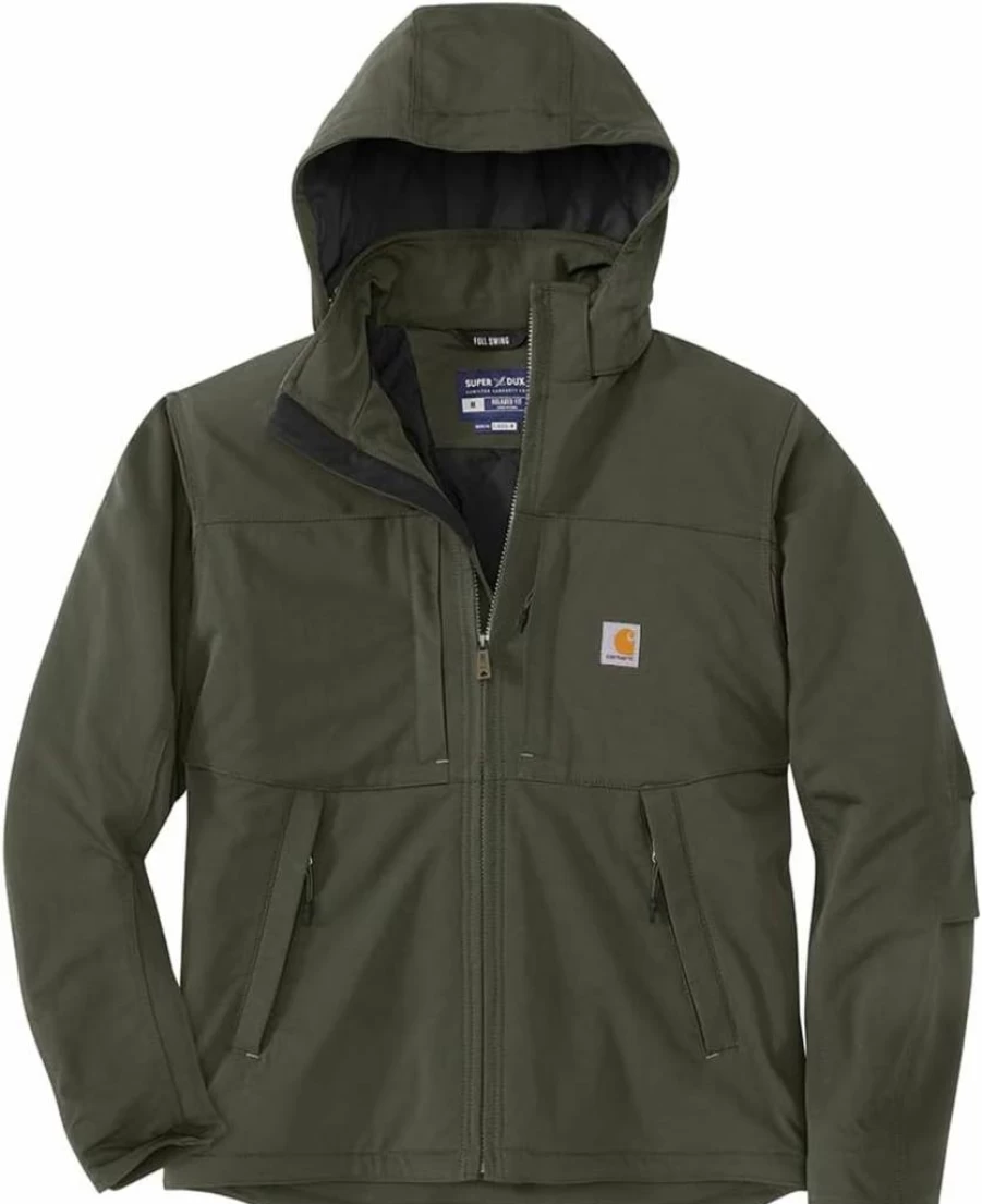 Carhartt Men's Super Dux Insulated Jacket - Relaxed Fit, Heavy Duty Workwear for Cold Weather