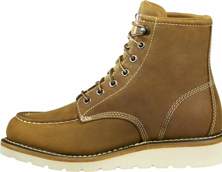 Carhartt Women's 6-Inch Waterproof Steel Toe Work Boots with Wedge Sole for Safety and Comfort