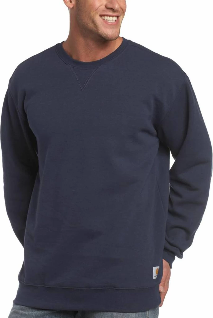 Carhartt Men's Midweight Crewneck Sweatshirt - Durable Cotton Blend Pullover for Work & Casual Wear