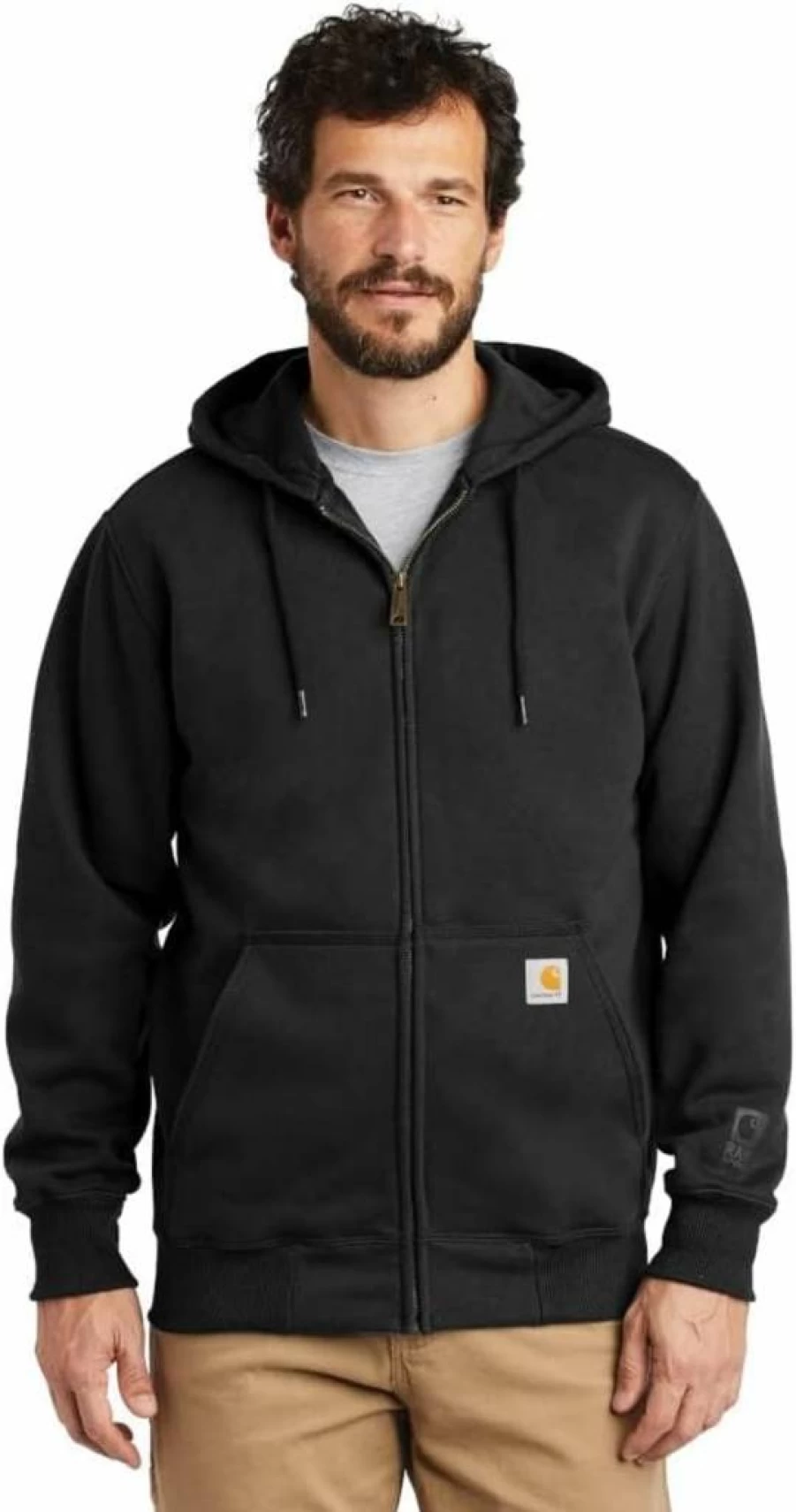 Carhartt Men's Tall Heavyweight Hooded Sweatshirt with Rain Defender Zip Front